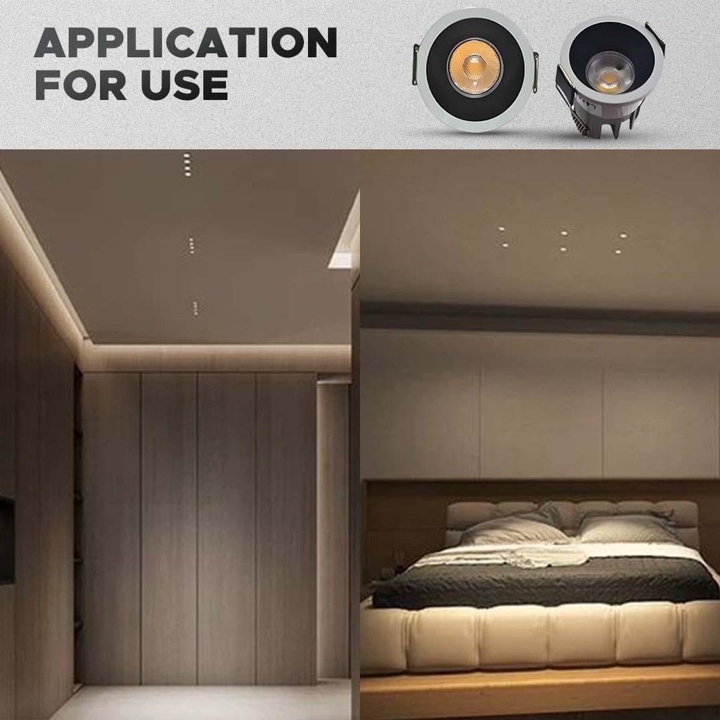 3W MINI LED RECESSED SPOTLIGHT CABINET RACK / DISPLAY SHOWCASE MINI LED ...