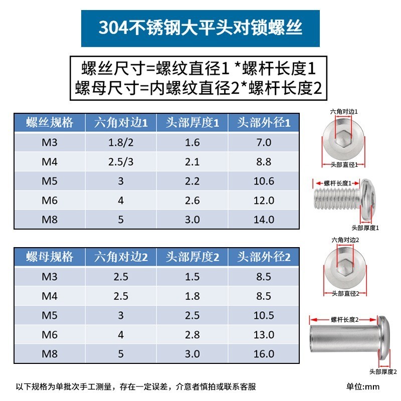 [Fast] SS304 Rivet Screw Chicago Screw Rebit Nut Binding Screw Rivet ...