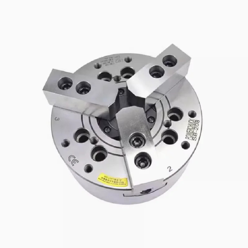 4 inch hollow three jaw hydraulic power chuck oil pressure CNC lathe ...