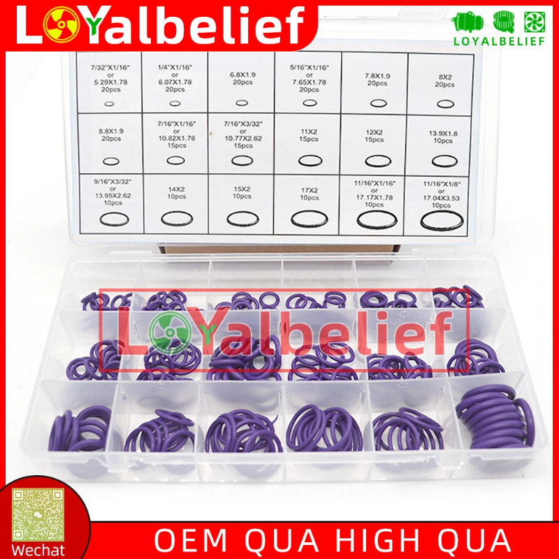 270PCS Air Conditioning AC Compressor Rubber Washer Assortment For R22 ...