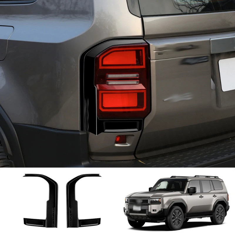 For Toyota Land Cruiser 250 Prado LC250 2024 2025 ABS Black Rear Tail ...