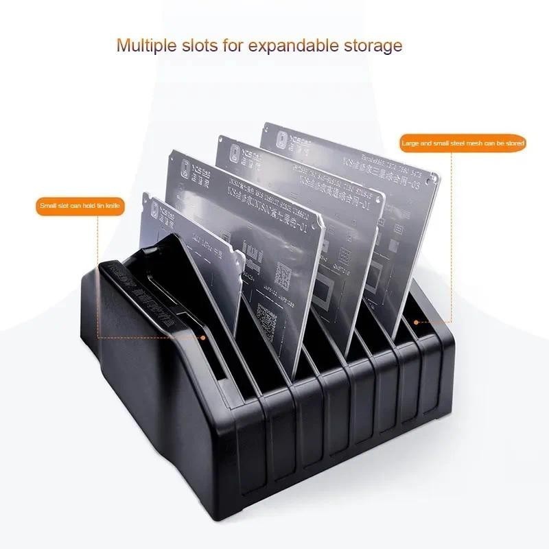YCS-W08 Stencil Storage Box for Mobile Phone Motherboard IC Chip Rework ...
