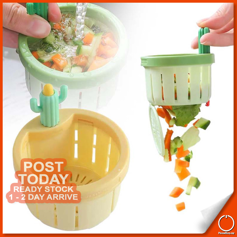 Cactus Shaped Kitchen Sink Strainer – Silicone & ABS Anti-Clogging Food Filter With Press-Empty Design, Universal Fit