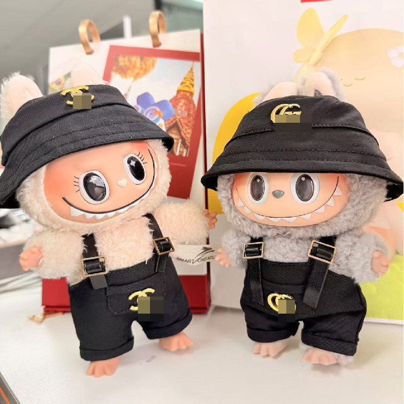 Labubu Macaroon Doll Clothes V1 V2 Hat and Top Accessories set for 15 ...