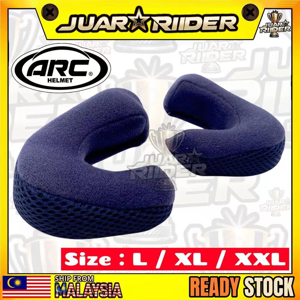 ARC Ritz L XL XXL Helmet Side Sponge Inner Pad Repalcement Set Padding ...