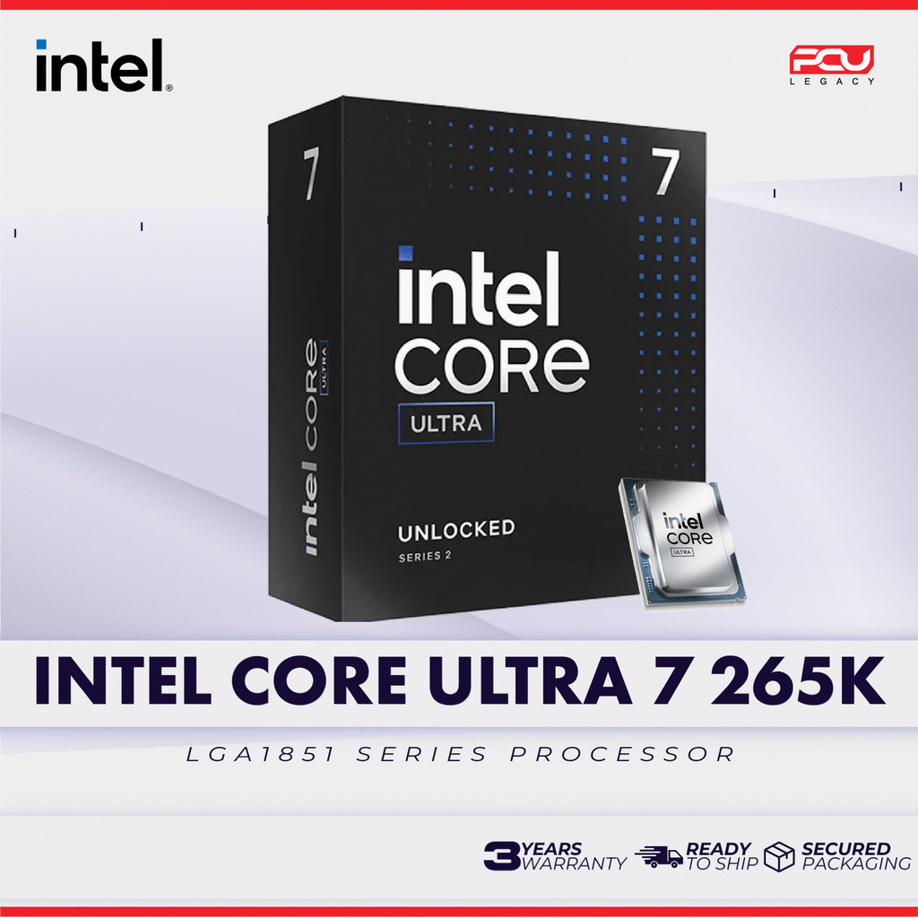 INTEL CORE ULTRA 7 265K LGA1851 PROCESSOR TRAY / BOX UNIT (3 YEARS ...