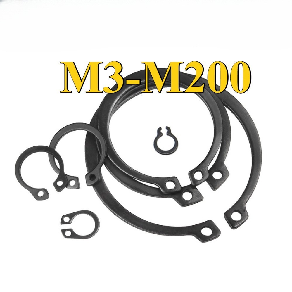 [MX] 65Mn Steel Shaft Retaining Ring (Black) M10-M80 Bearing Retaining ...
