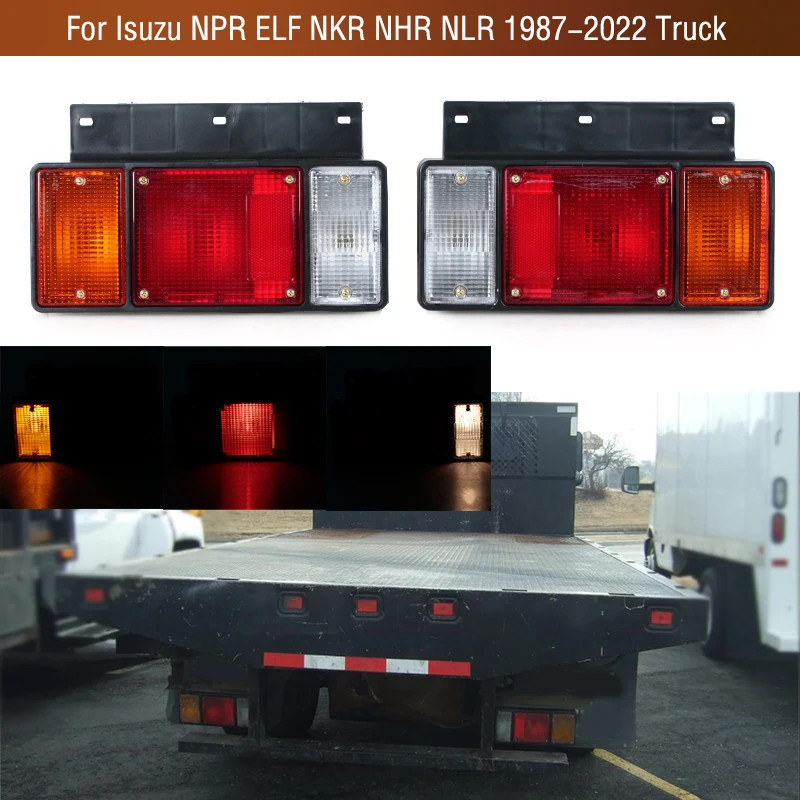 For Isuzu NPR ELF NKR NHR NLR 1987-2022 Truck Rear Bumper Tail Parking ...