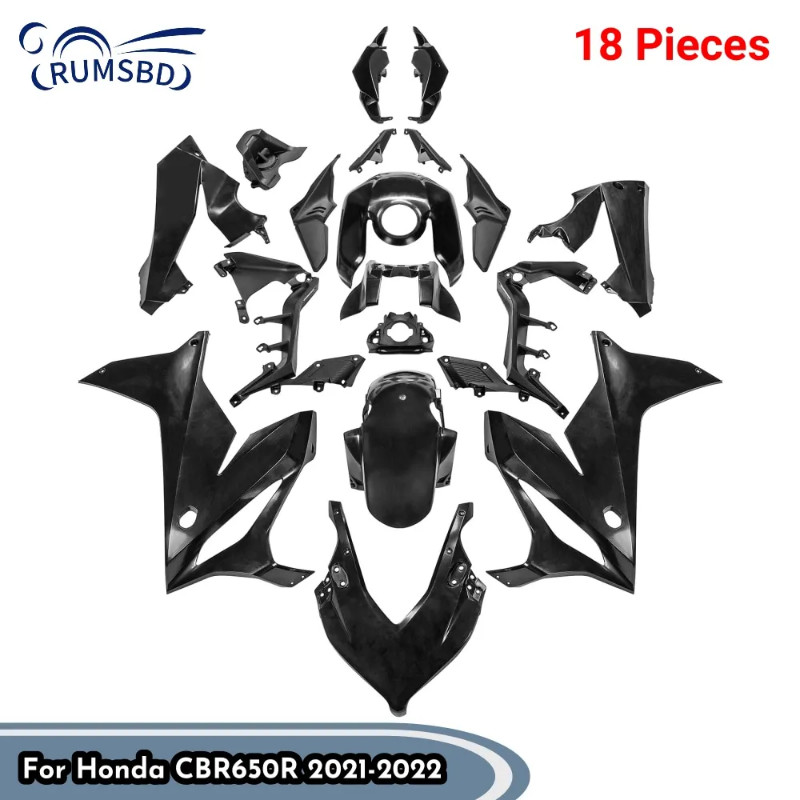 18 PCS Motorcycle Accessories Full Set Unpainted Bodywork Frame Parts ...