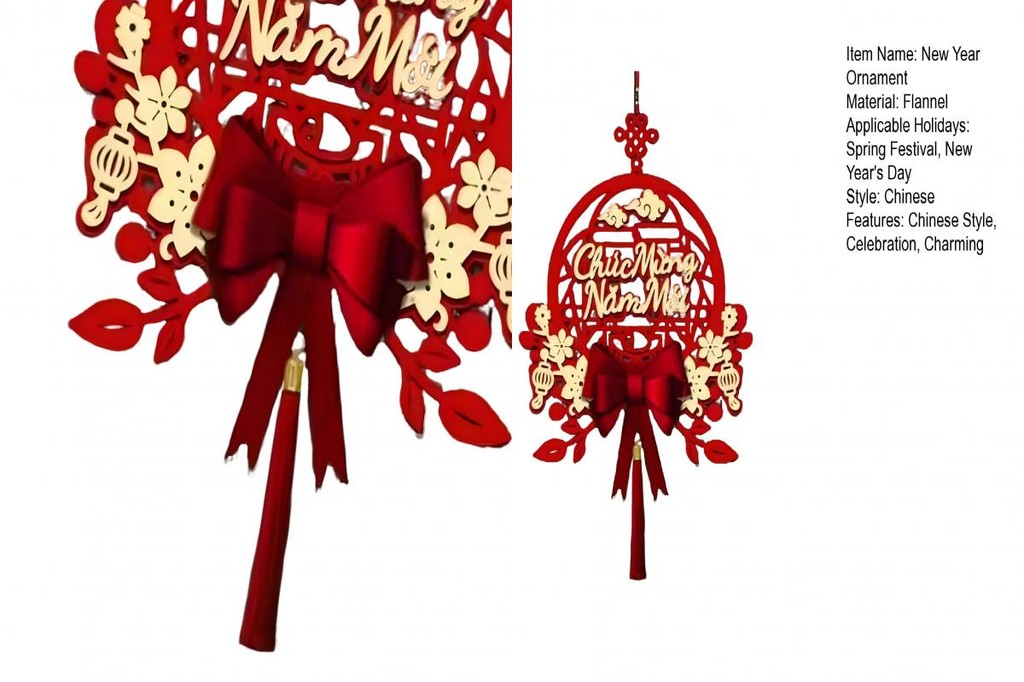 livecity Chinese New Year Ornament Spring Festival Decoration 2025 Lunar New Year Red Hanging