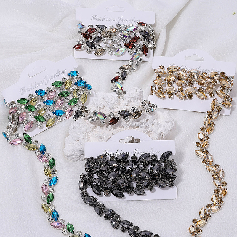 Qiao Horse Eye Shining Glass Blossom Flower Rhinestone - Multicolour ...