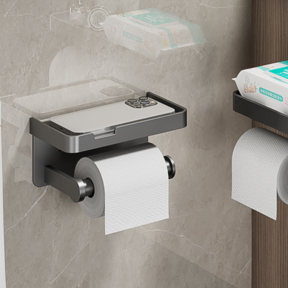 [2 in 1] Innohut Toilet Roll Holder Tissue Paper Roll Rack Pemegang ...