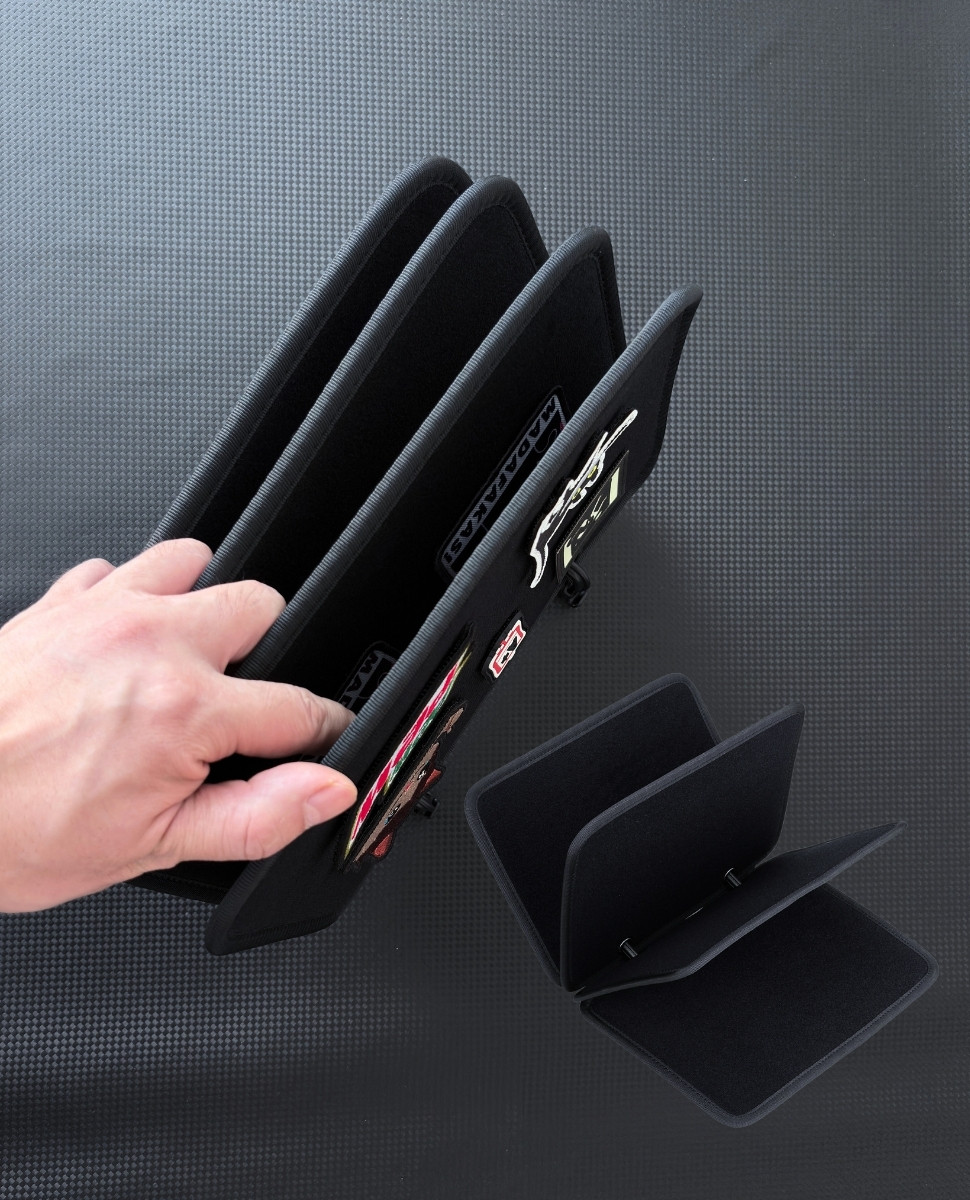 Tactical Patch Display Book - 4-Page Velcro Hook & Loop Organizer ...
