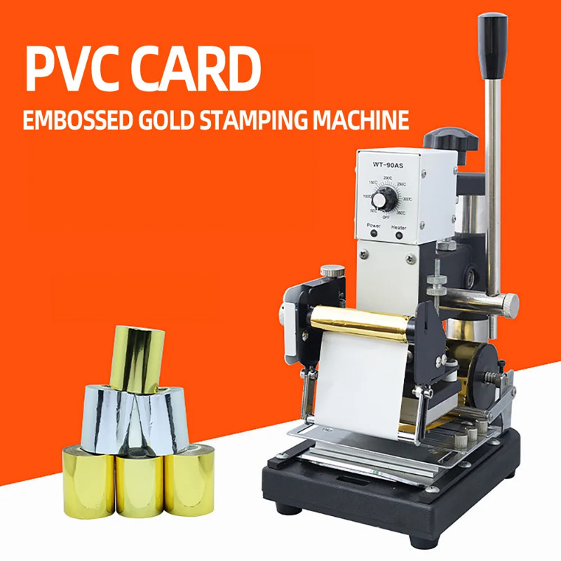 Branding Hot Stamping Machine PVC Card Convex Code Stamping Machine ...