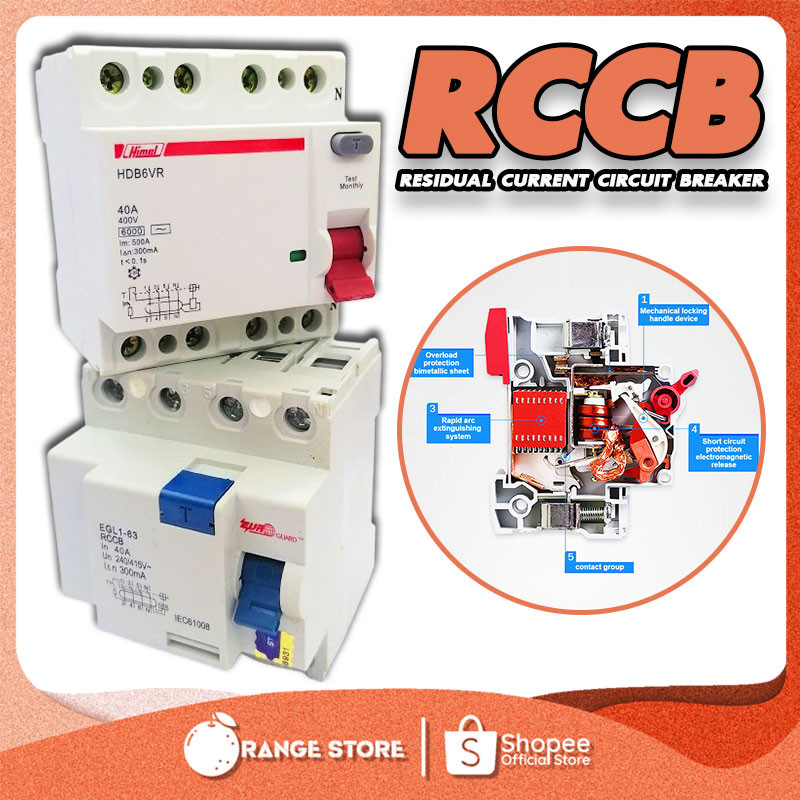 Himel Euroguard Electrical Overcurrent Protection Breaker Switch ELCB ...