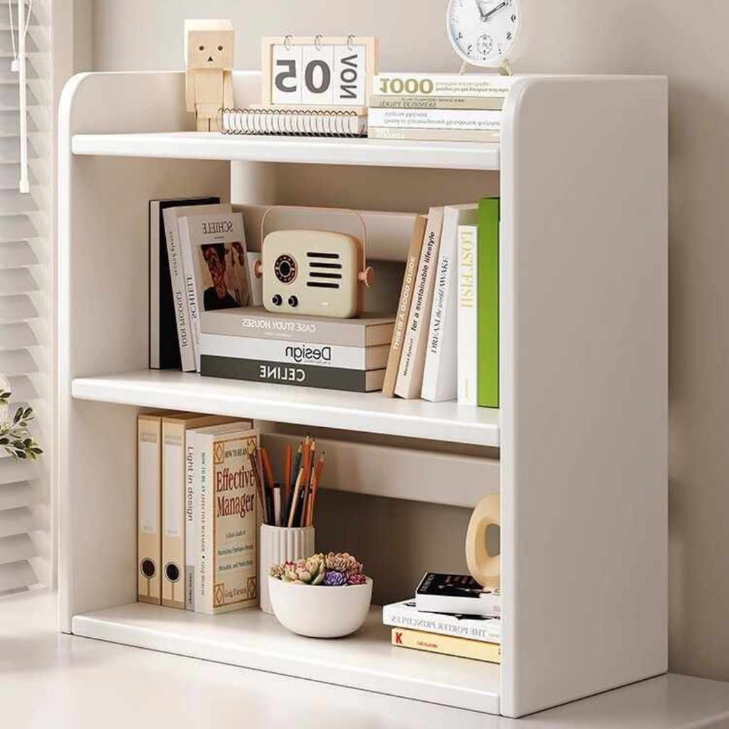 Dormitory corner rack table space saving book storage cabinet bookshelf ...