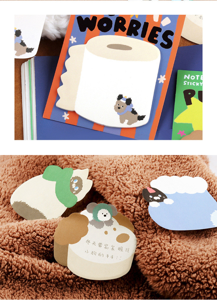 ENWEI 30 Pcs [Fun And Cute Animal Sticky Notes Series] Message Notes ...
