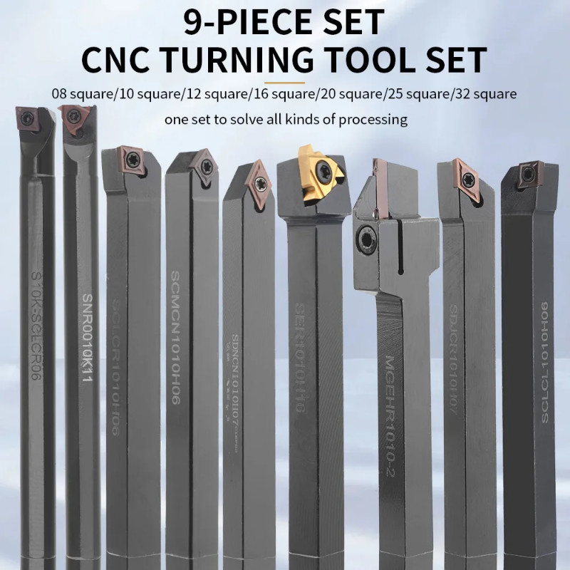 3/8'' Indexable Shank Lathe Turning Tool Holder Lathe Cutter Metal ...