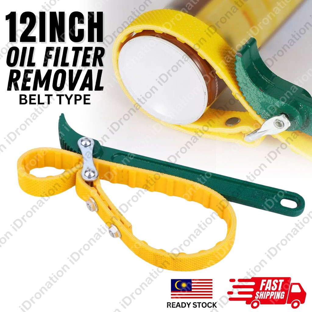 Oil Filter Removal Wrench 12 Inch Belt Strap Type Anti skid Wrench Oil 