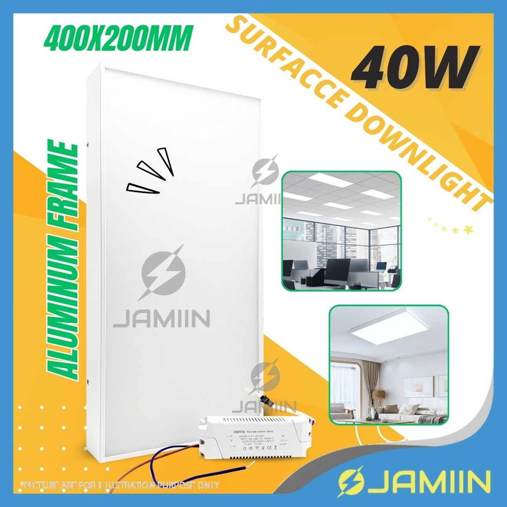 40W LED Surface Downlight Lampu Siling Downlight Lampu LED Siling Lampu ...