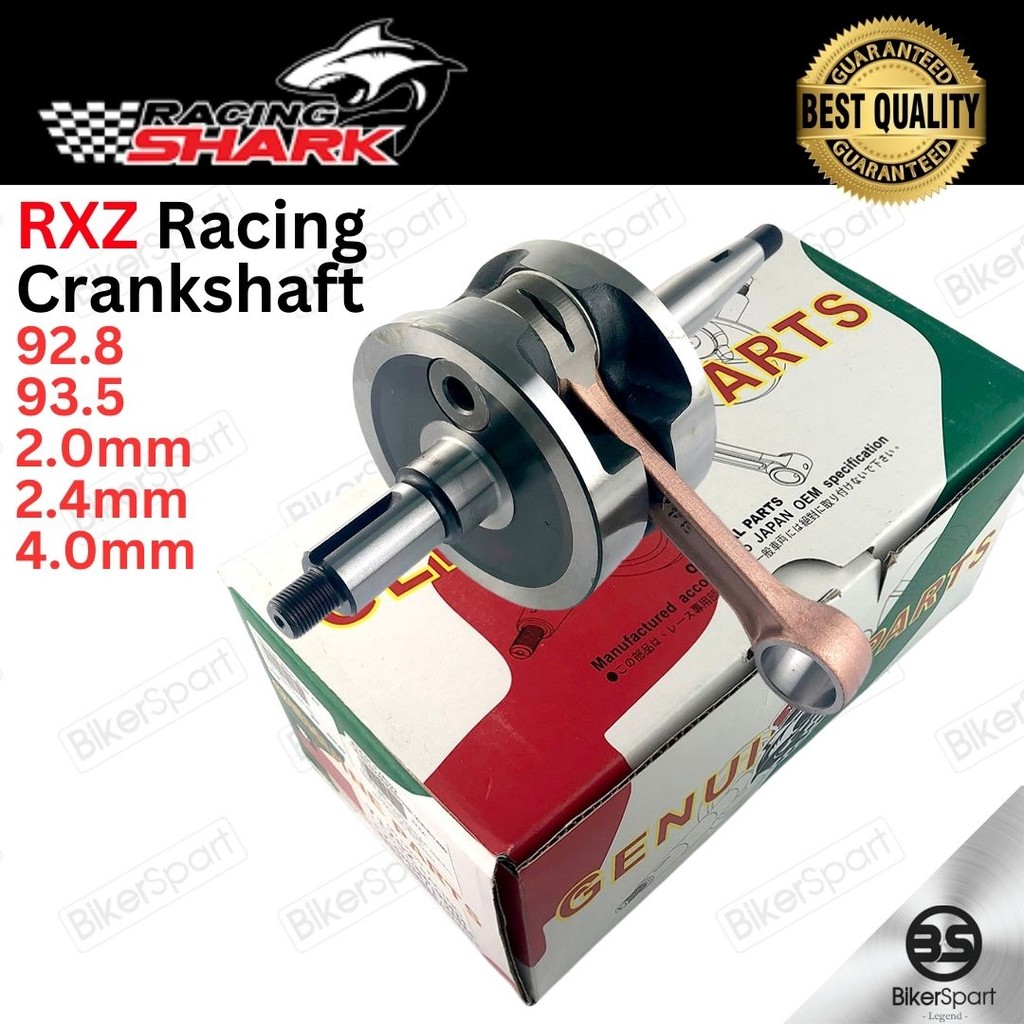 SHARK RXZ RACING CRANKSHAFT ASSY 2MM 2.4MM 4MM 92.8MM 93.5MM | Shopee ...