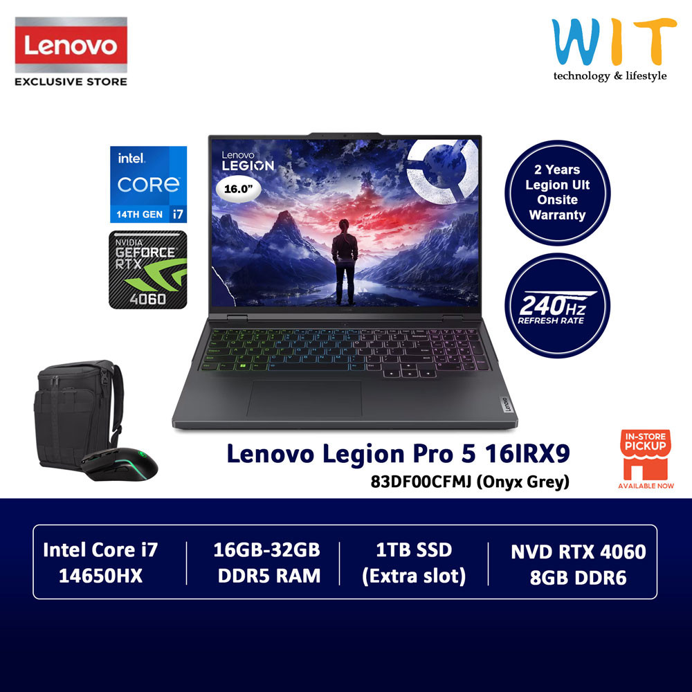 Lenovo Legion Pro 5 16URX9 83DF00CFMJ (Intel Core i7-14650HX/16GB-32GB ...