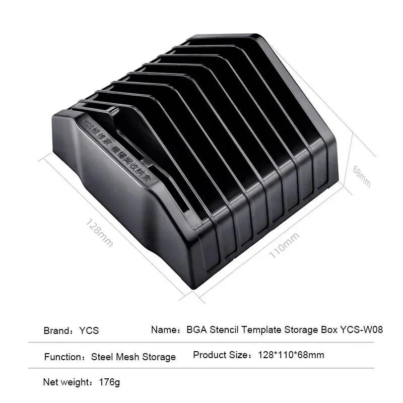 YCS-W08 Stencil Storage Box for Mobile Phone Motherboard IC Chip Rework ...