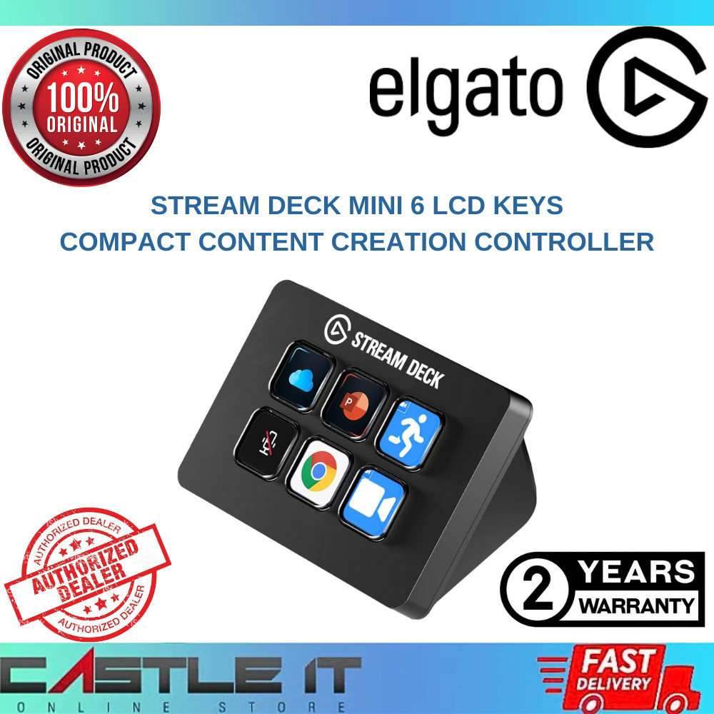 Elgato Stream Deck Mini 6 LCD Keys Compact Content Creation Controller ...