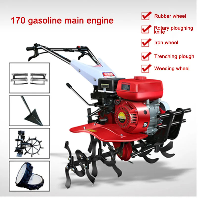 Small Micro Tillage Machine Multi-functional Rotary Tiller Diesel Fuel ...