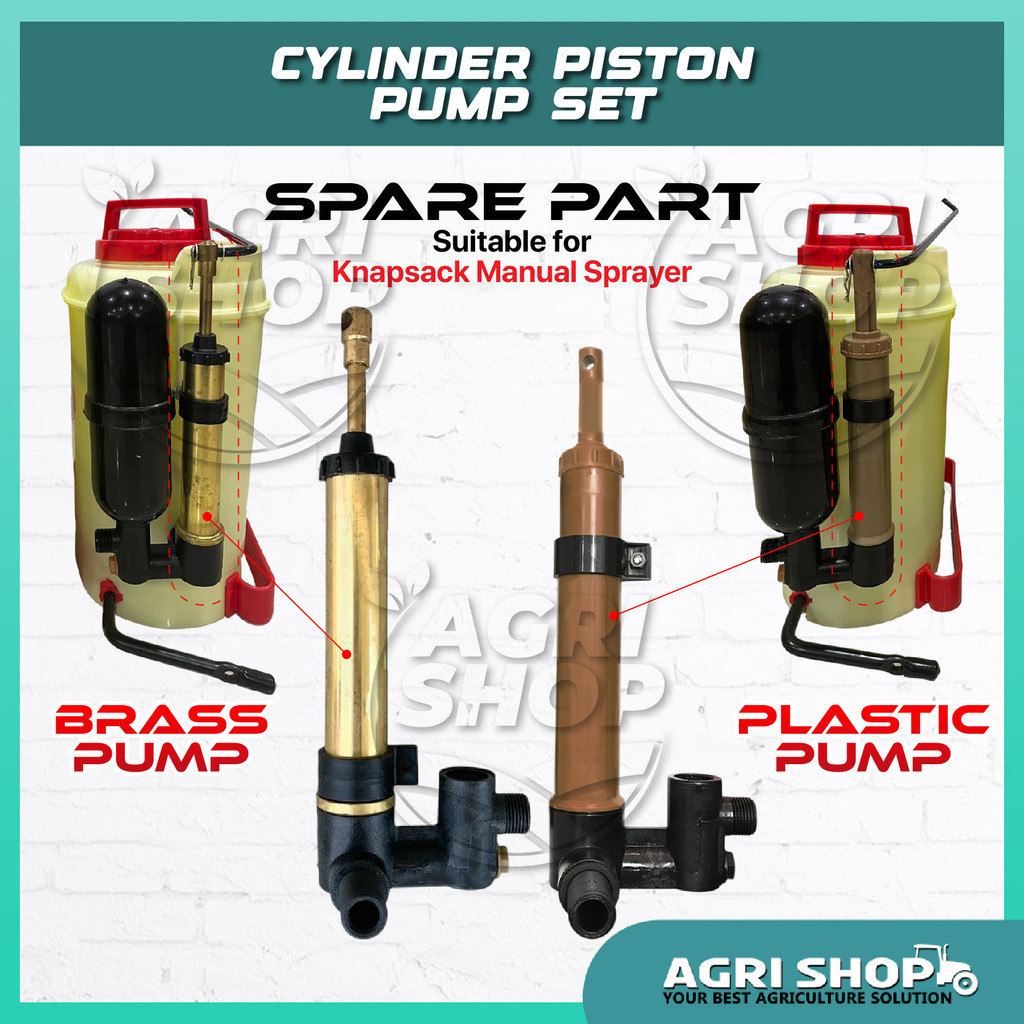 (Spare Part) Agrishop Cylinder Piston Pump Set (Brass/Plastic) for ...
