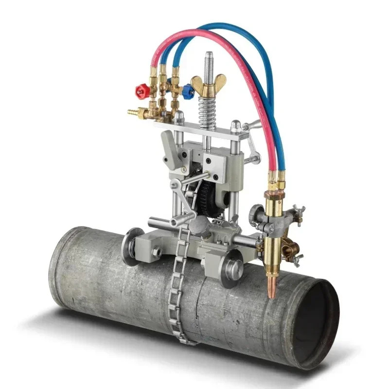 Hand-operated Chain Pipe Flame Cutting Magnetic Pipe Cutting Machine ...