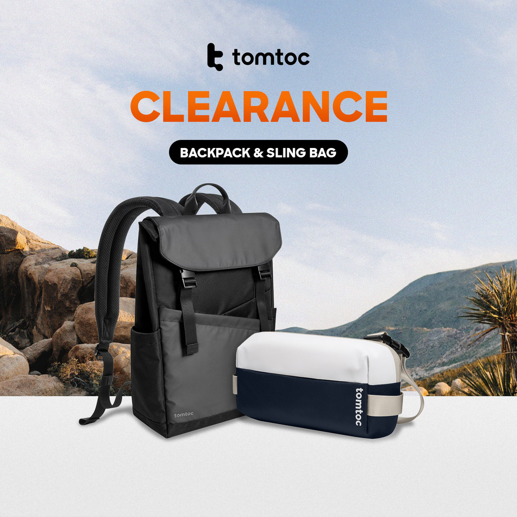 [CLEARANCE] tomtoc Laptop Backpack / Daily Sling Bag / Men Crossbody ...