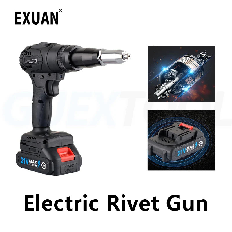 Electric Rivet Gun Fully Automatic Core Pulling Rivet Gun Adjustable ...