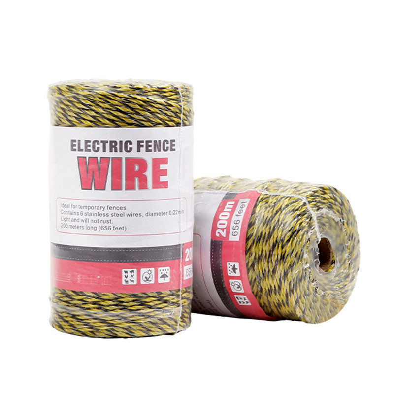 200M Electrifiable Rope for Build Farm Fence Polywire with Steel Poly ...
