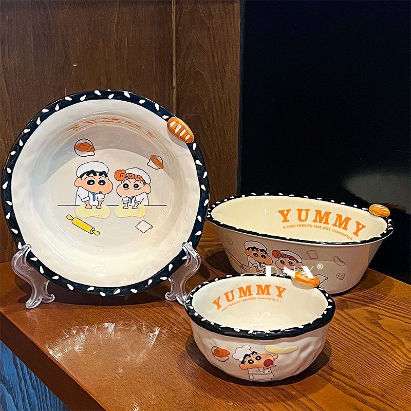 Crayon Shin-Chan Ceramic Dishes New Style Rice Dishes Dishes | Shopee ...