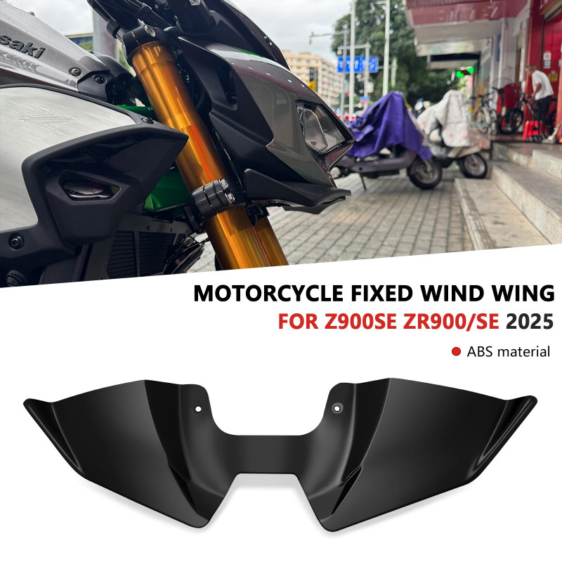 Side Spoiler Downforce Puig zwart Kawasaki Z900 2020- - Vos Oss Motoren