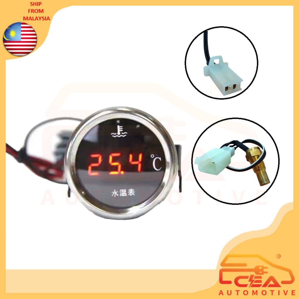 2" 52mm Blue Digital LED Water Temp Temperature Gauge - View #2