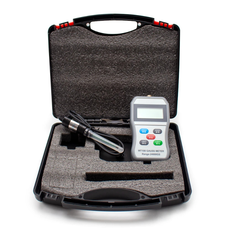 WT108 Gaussmeter Magnetic Field Strength Tester Digital Display ...