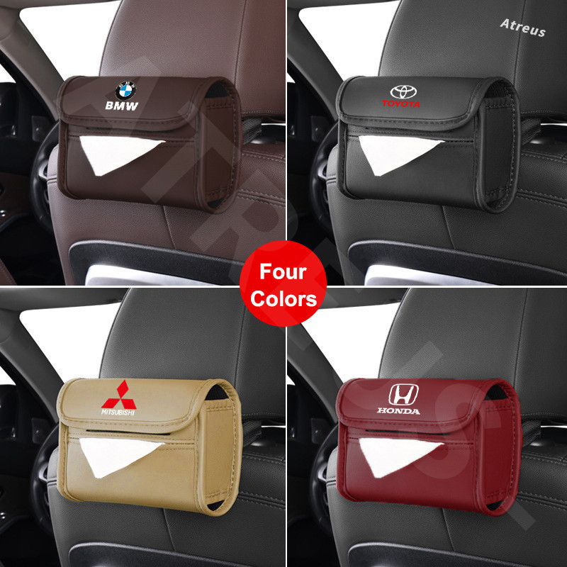 Perodua Car Tissue Box Auto Sun Viso Leather Paper Towel Holder Storage ...