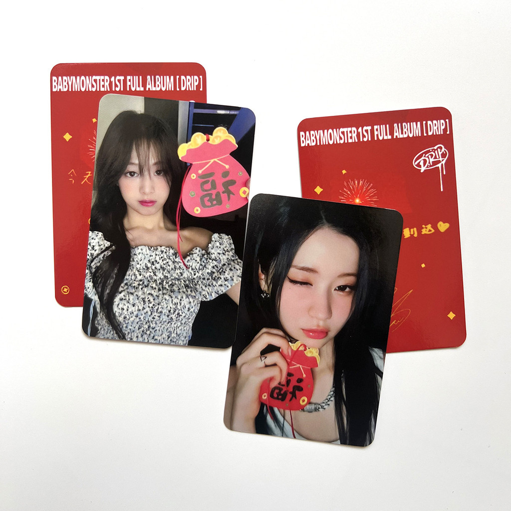 Kpop Idol BABYMONSTER Christmas Card RAMI AHYEON RORA ASA RUKA CHIQUITA ...