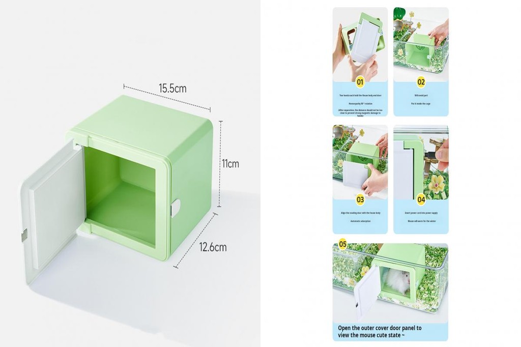 Picture of Safe Temperature Control for Hamsters Magnetic Hamster House for ...