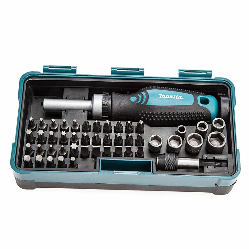 Makita B-36170 47-Piece Rachet Wrench and Bit Set Electric Hand Drill ...