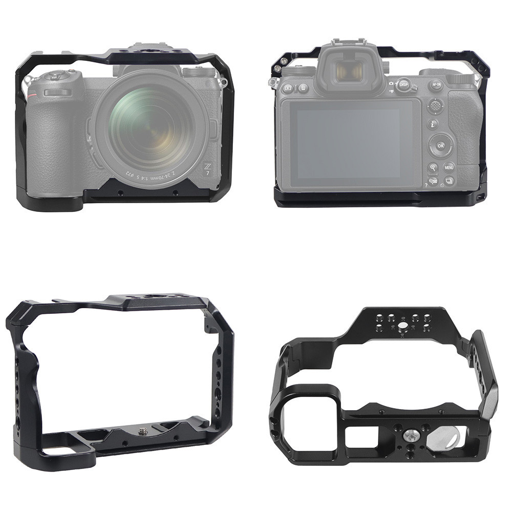 XT-XINTE Aluminum Video Camera Cage Rig for Nikon Z5 Z6 Z6II Z7II with ...
