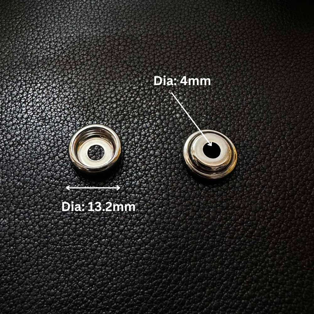 YLT 20pcs Snap Button 15mm Silvery Besi Metal Press Stud 7050 Button ...