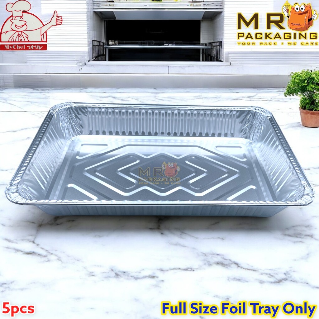 9850-P Aluminium Foil Rectangular Tray Full Size L Size Catering Buffet ...