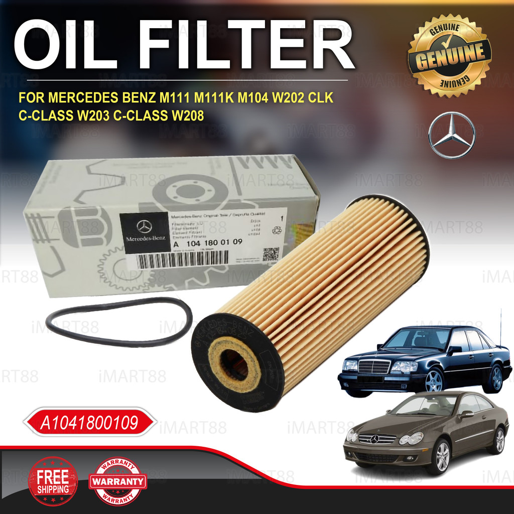 A1041800109 Oil Filter Mercedes W202 W203 C200 (A1041800109)(HU727/1 ...