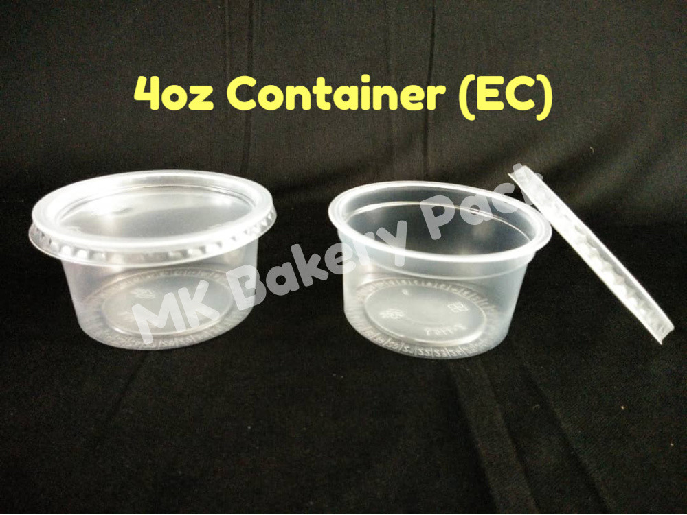 EC / BX 4oz Round Container (100pcs±) / Disposable Plastic Food ...