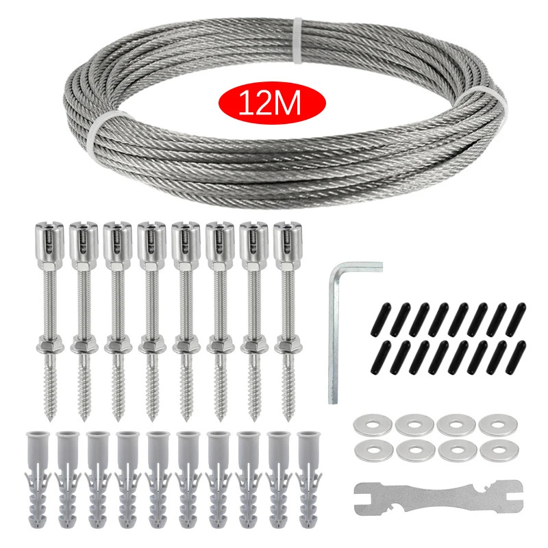 12M Stainless Steel Wire Rope Plant Support Stainless Steel Plant ...