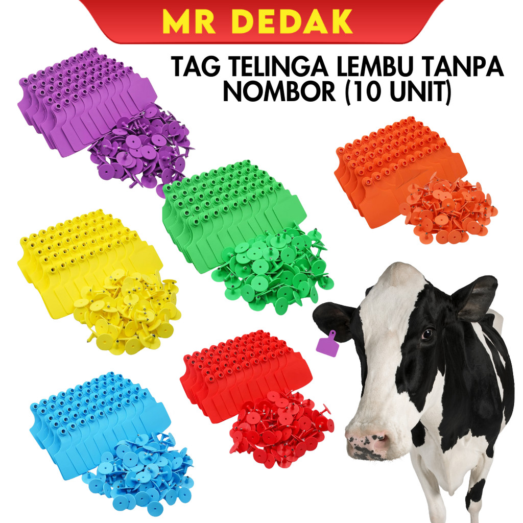 [10 UNIT] TAG TELINGA KOSONG TERNAKAN | BLANK EAR TAGS | LEMBU, SAPI ...