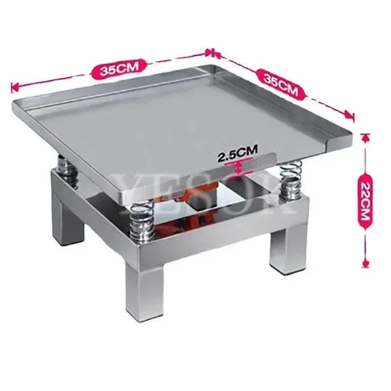 Small Chocolate Vibration Table - Stainless Steel Electric